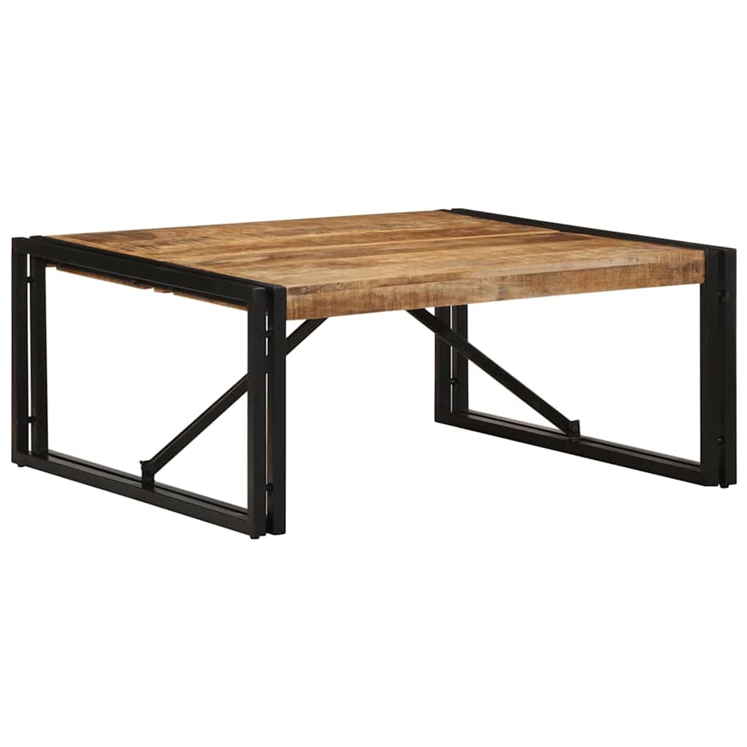 vidaXL Couchtisch 80x80x35 cm Raues Massivholz Mango 4016670 günstig online kaufen