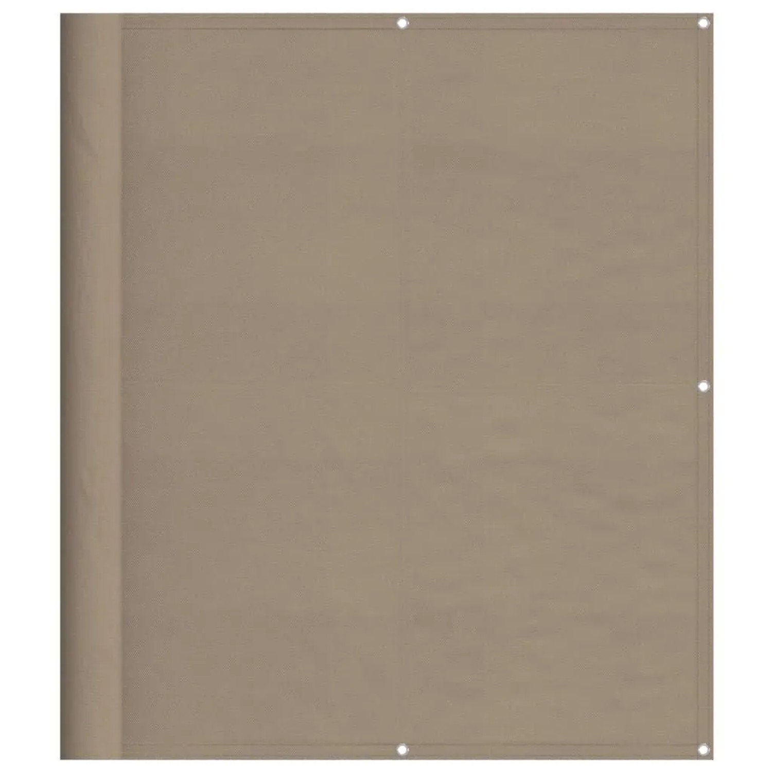 vidaXL Balkon-Sichtschutz Taupe 120x800 cm 100 % Polyester-Oxford 4000250 günstig online kaufen