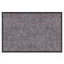 Rechteckige Karat Schmutzfangmatte Rhine, 90x120 cm, beige-grau mit schwarzem Rand.