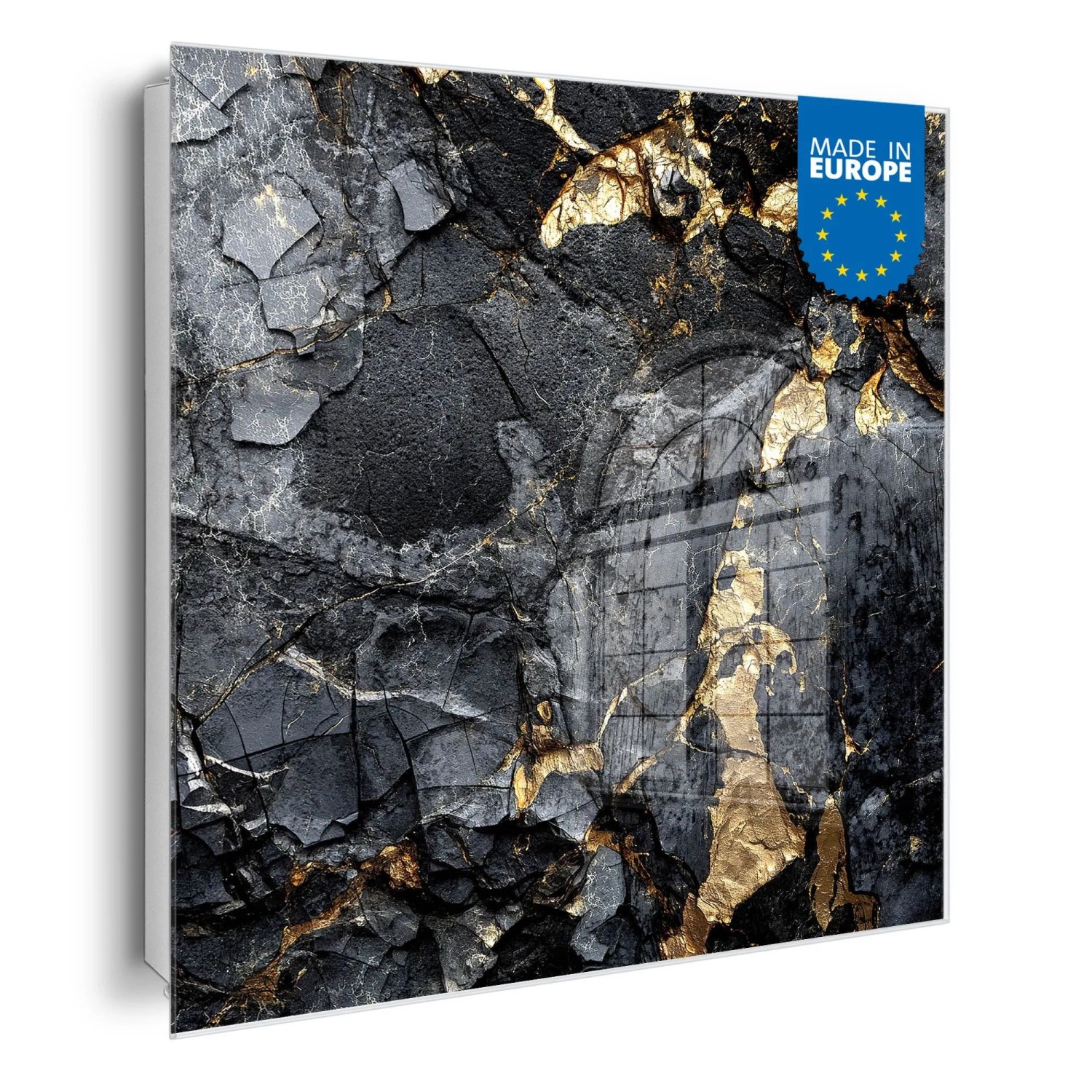 Banjado Großer Schlüsselkasten Glas 30x30cm Weiß Scharnier Links 50 Haken B günstig online kaufen