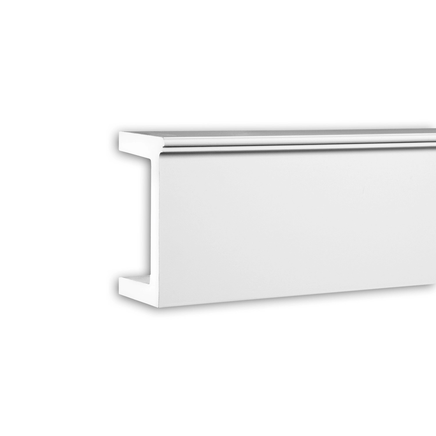 PROFHOME 433301 Friesleiste Fassadenprofil Zierleiste Stuckleiste 2 m 200 cm x 12,9 cm x 8,3 cm Weiß