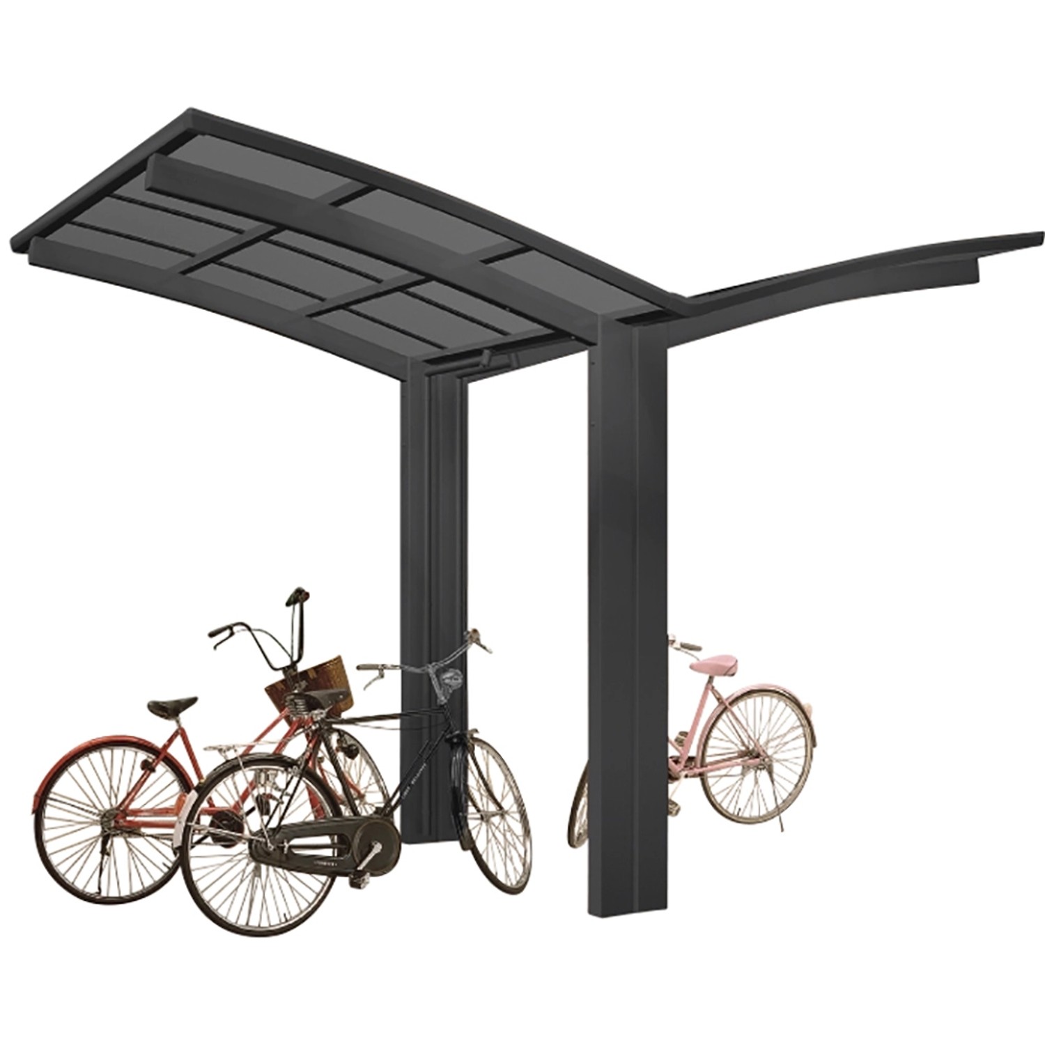 Ximax Alu Carport Portoforte Mini Typ 60 Schwarz 404 cm x 254 cm Sonderfertigung