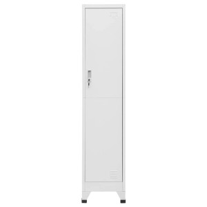 vidaXL Schließfachschrank aus Stahl, 38x45x180 cm, ideal für Büro oder Umkleideraum.