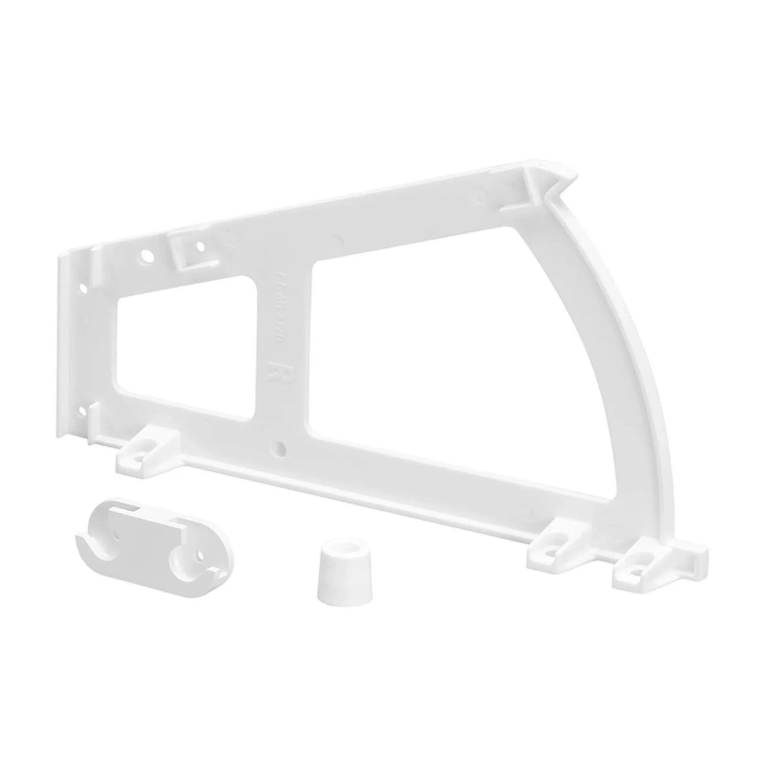 SOTECH Drehbeschlag Kippbeschlag für Schuhschrank mit 1 Fach Reinweiß