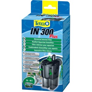 Tetratec IN 300 Plus Innenfilter für Aquarien von 10-40l. Filterung: mechanisch, biologisch, chemisch.