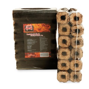 Sparky Holzbriketts, Hartholz, 8-eckig mit Loch, 10 kg im Folienpack.