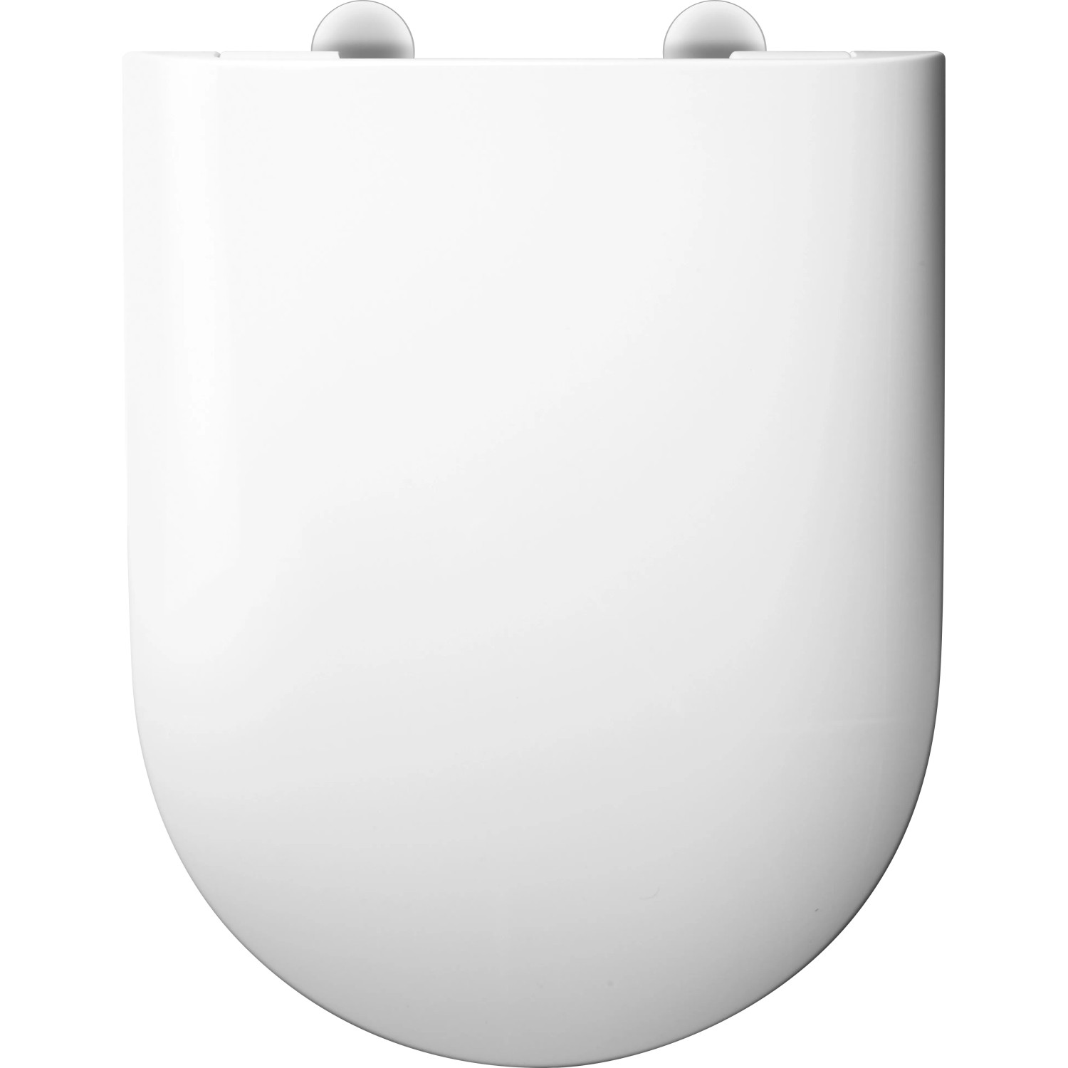 Weißer baliv WC-Sitz Kingston II aus Duroplast mit Absenkautomatik.