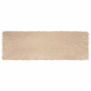 vidaXL Kunstschaffell Teppich Tafalla Beige 80 x 250 cm Polyester 42021480