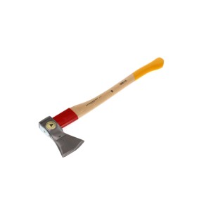 Ochsenkopf Forstaxt Universal Gold, 1,25 kg, mit Hickory-Stiel und Stahl-Stielschutzhülse.