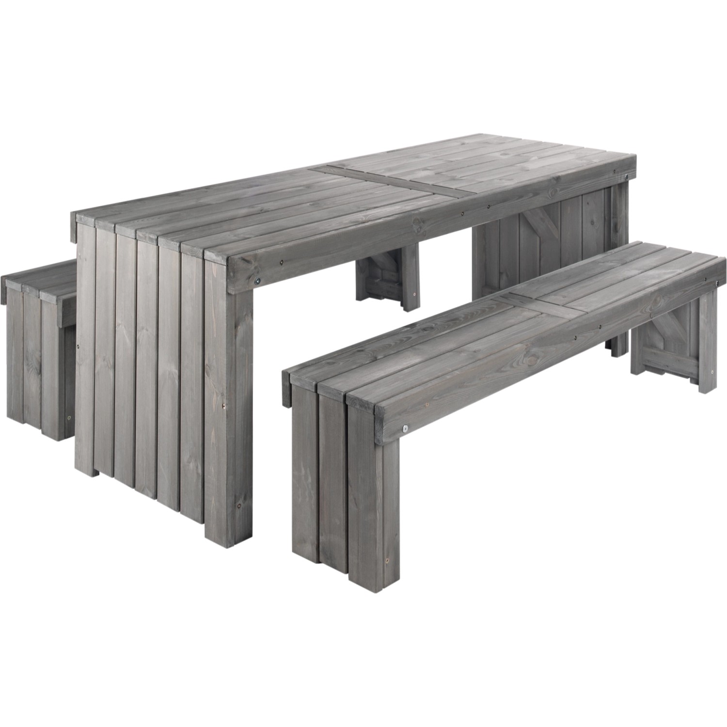 Wilk Gartenmöbel-Set Amsterdam 3-teilig Grau FSC®