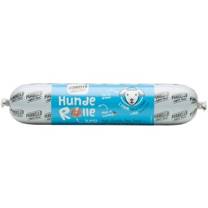 Purbello HundeRolle Lamm, 400g, Alleinfutter für Hunde mit Lammfleisch, Gemüse und Mineralstoffen.