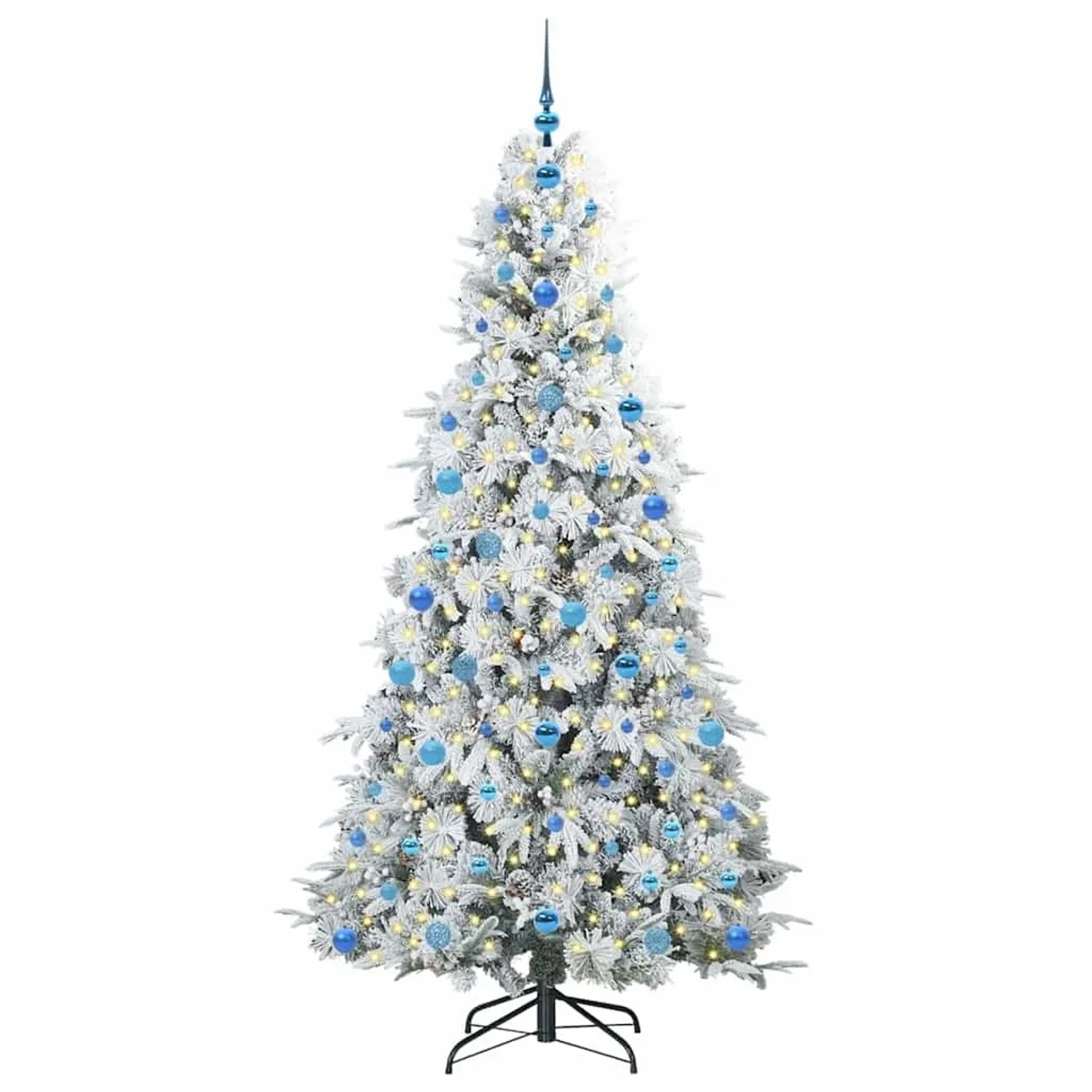 vidaXL Künstlicher Klappbarer Weihnachtsbaum Grün 210 cm PE und PVC 3397504