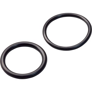 O-Ring Set für Excentergarnituren, zwei schwarze Dichtungsringe aus NBR.