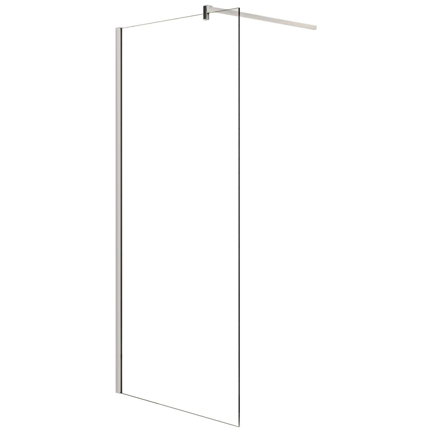 AICA Walk In Duschkabine B.160 x H.200cm Duschwand mit Stabilisator 10mm NA günstig online kaufen