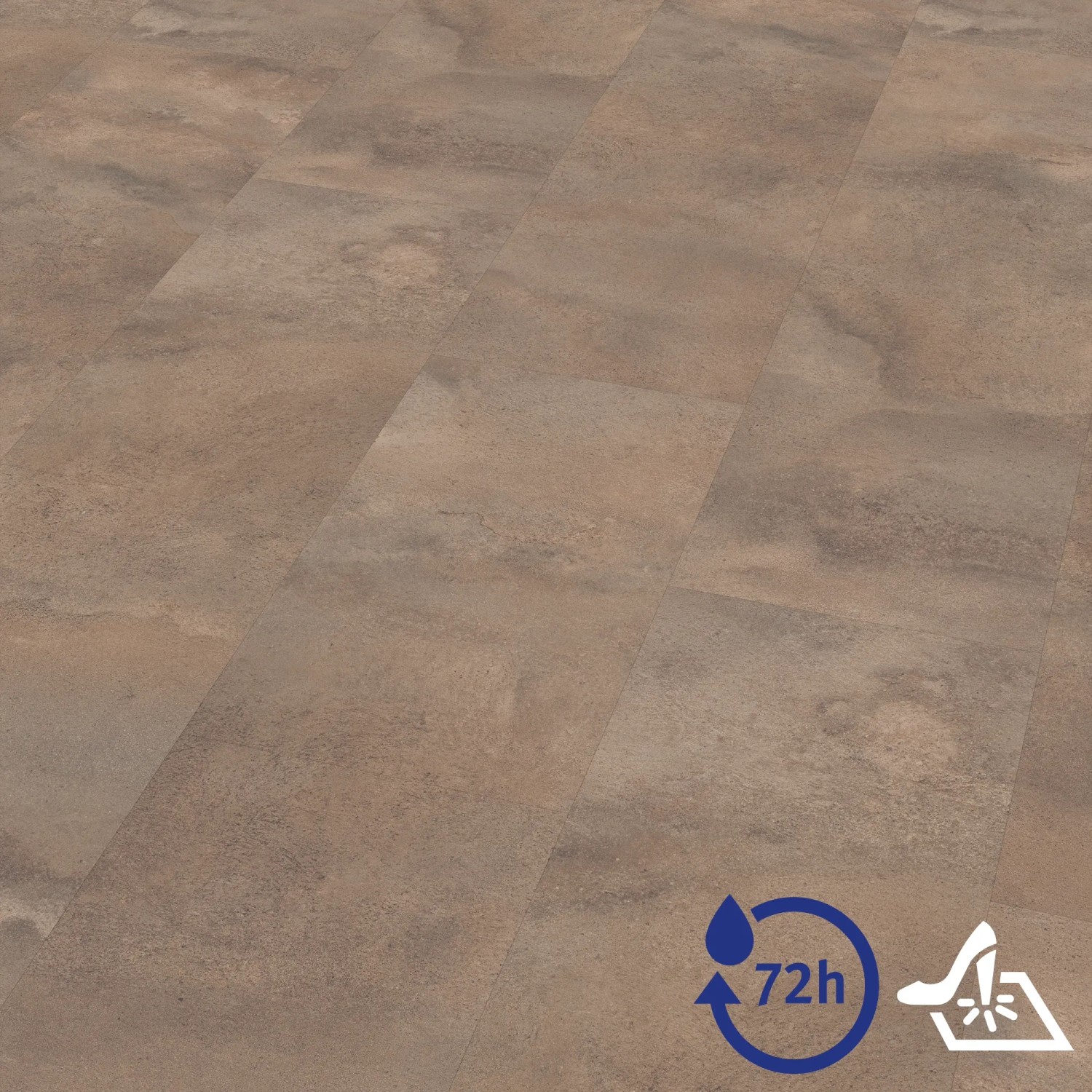 Egger Hybridboden Aquadura+ Titanit Sandbeige, Vinylboden im Sandstein-Design.