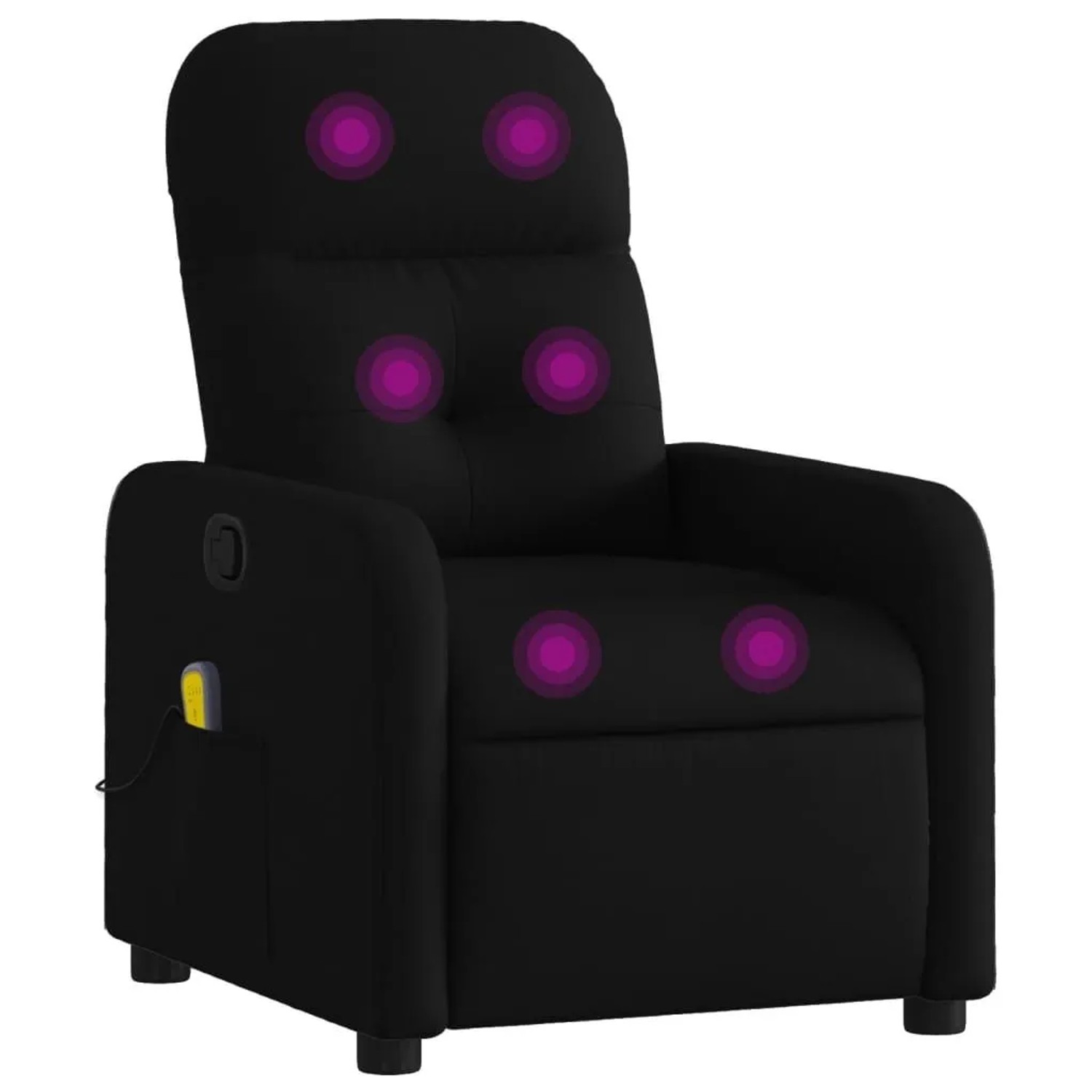 vidaXL Massage-Relaxsessel Schwarzer Stoff 3206937 günstig online kaufen