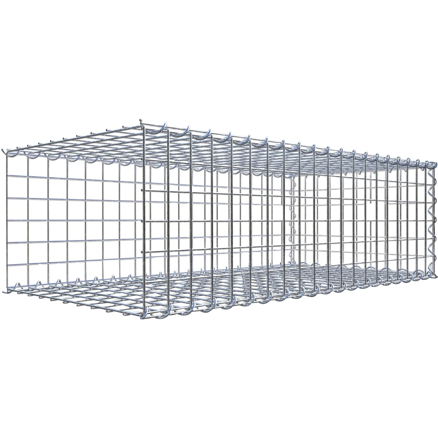 Gabiona Gabione-Anbaukorb Typ 2 30 x 100 x 50 cm Maschenw 5 x 5 cm