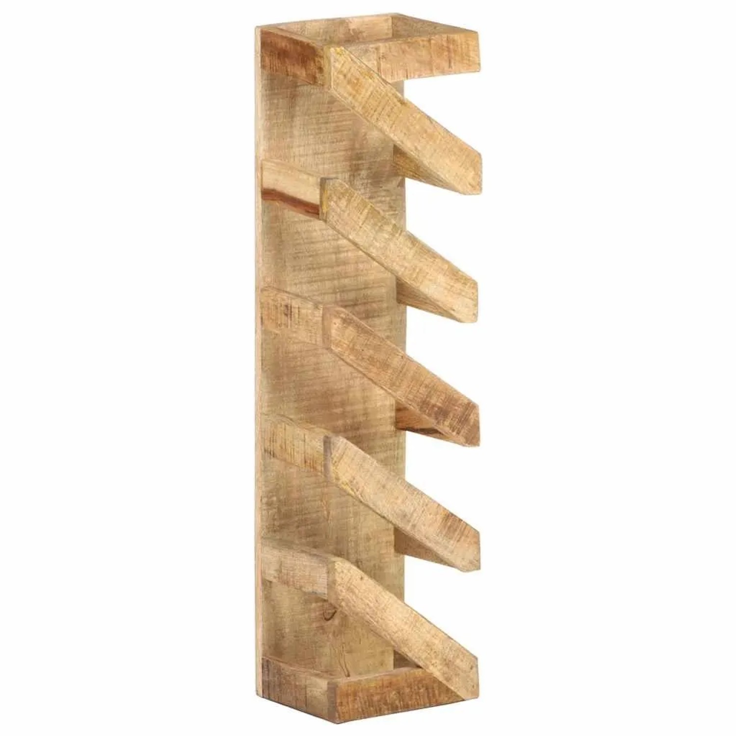 vidaXL Weinregal für 5 Flaschen Mango Massivholz 321627