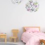 Moderne Reality Pendelleuchte Butterfly Chrom mit bunten Schmetterlingen, 50x50x150cm.