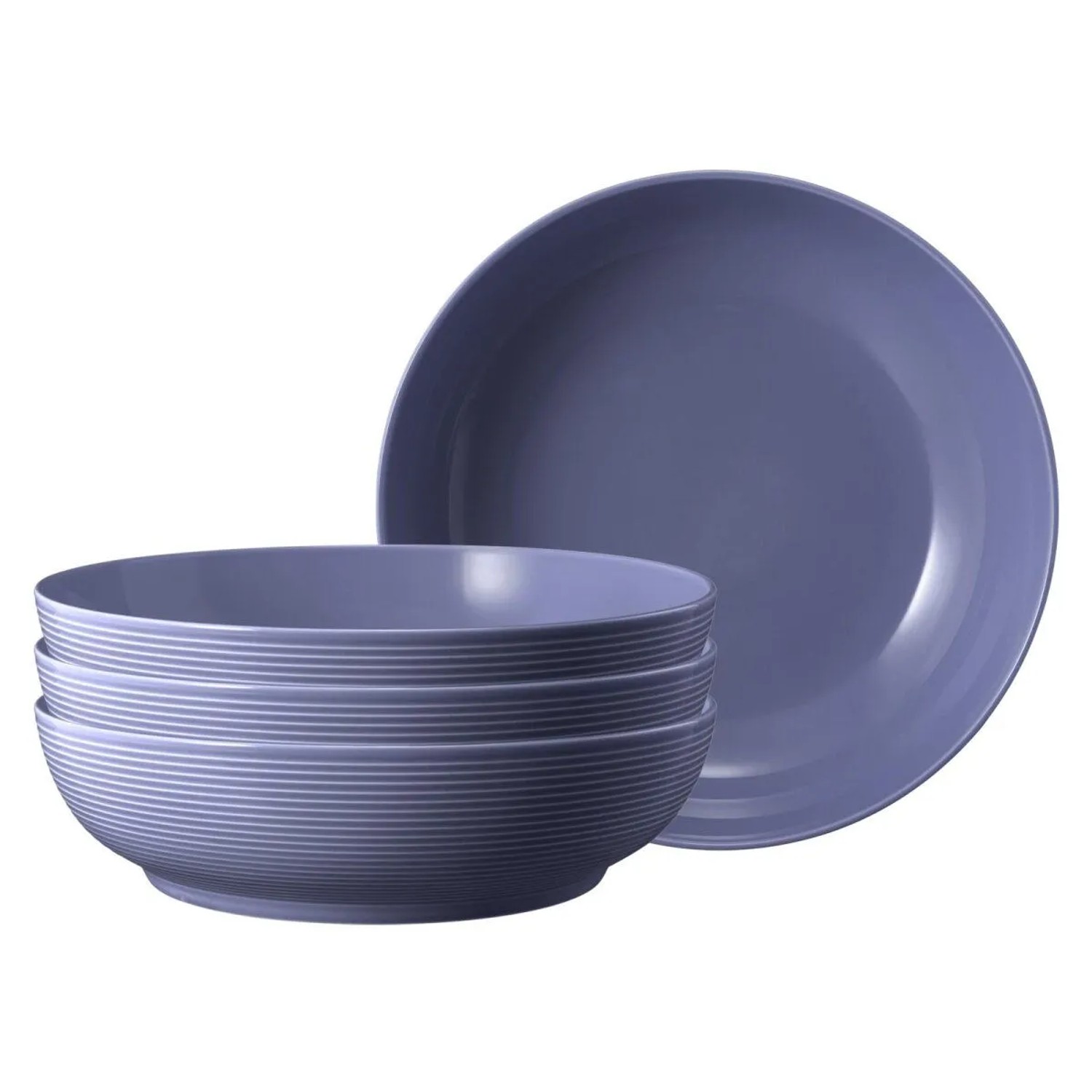 Seltmann Weiden Beat Color Glaze Foodbowl 25,5 cm 4er Set Fliederblau
