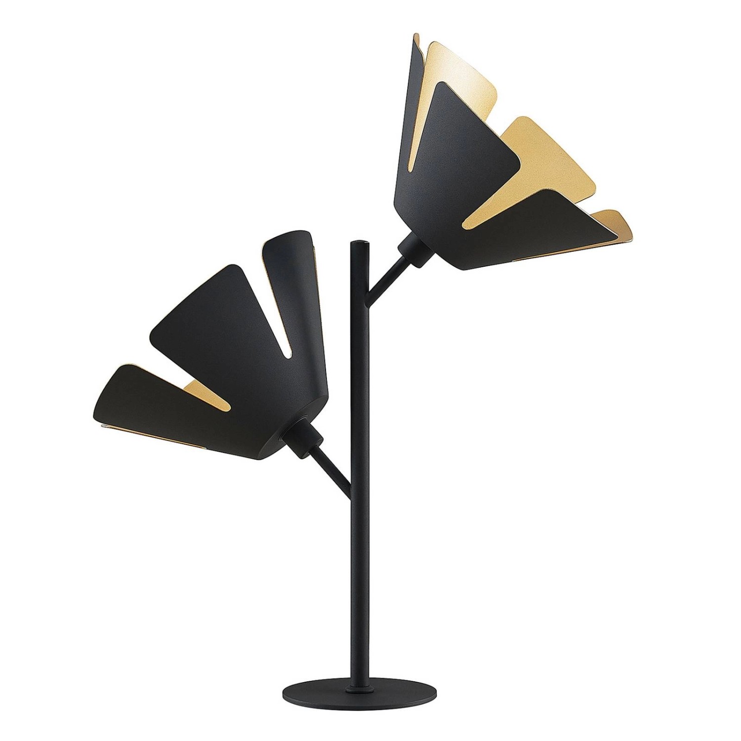 Lucande Tischlampe Jemmily 9639574 Design Modern in Schwarz aus Aluminium 2 günstig online kaufen