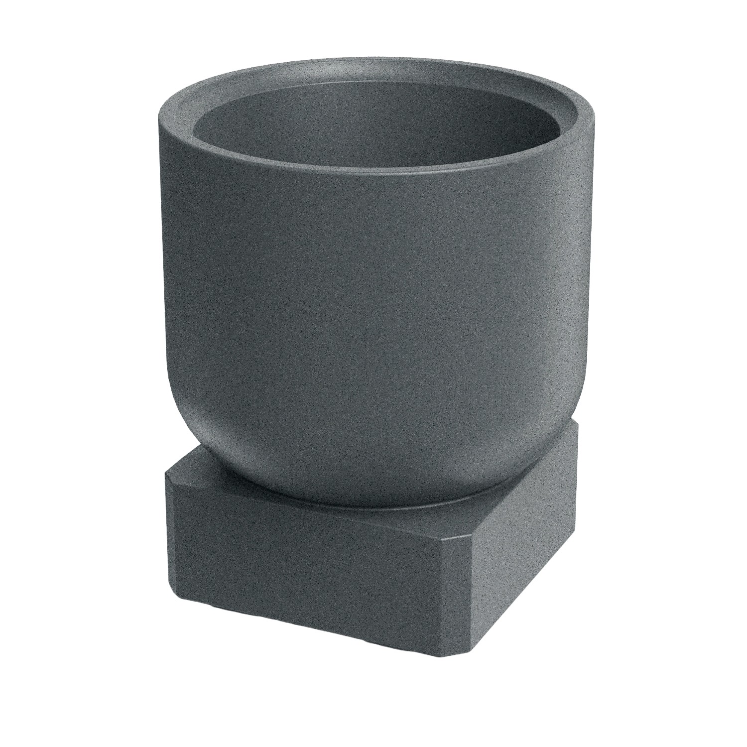 Prosperplast Blumentopf Molta Base Square Ø 40 cm x 40 cm x 44 cm Granit