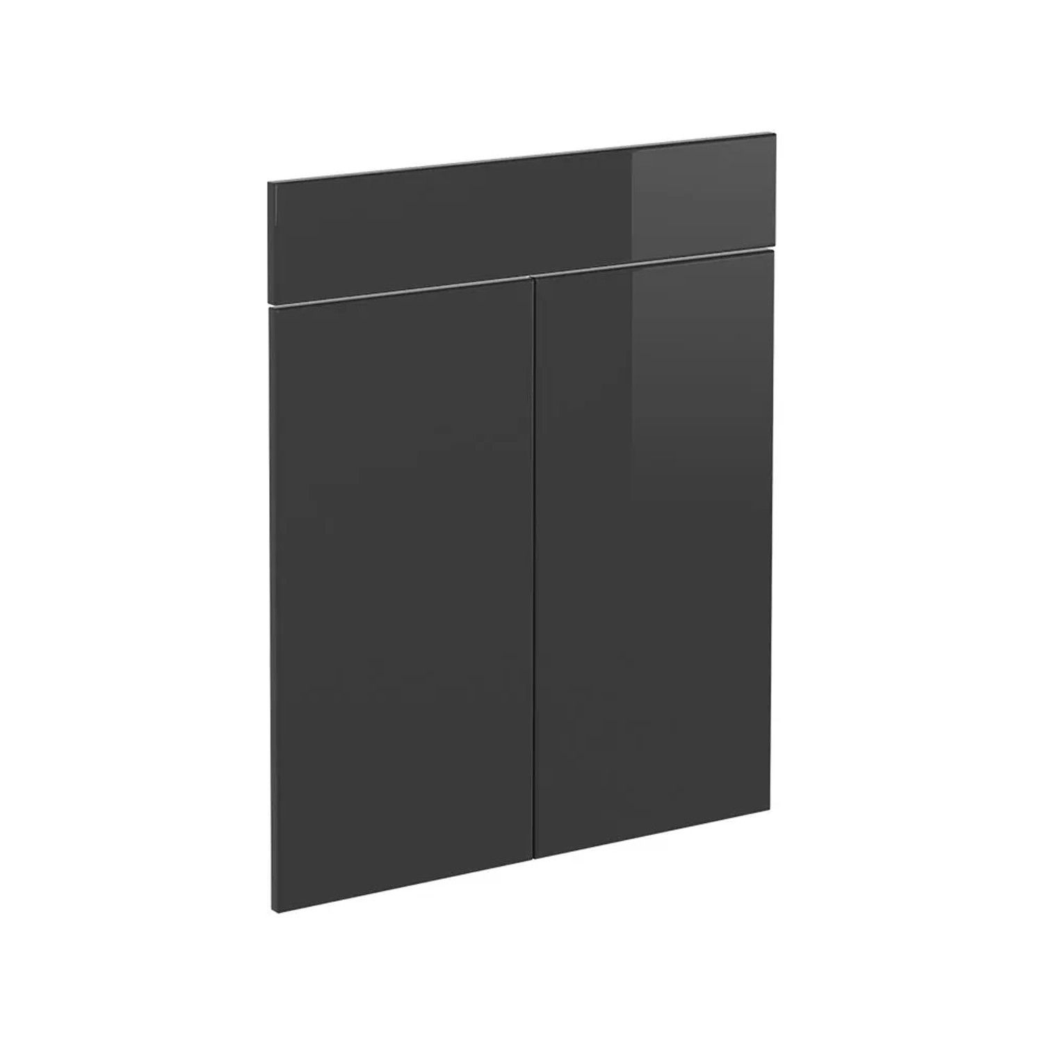 Vicco Küchenfront R-Line Anthrazit Hochglanz 60 x 71 Möbelfront für den SchuBunterschrank Art Nr 29206
