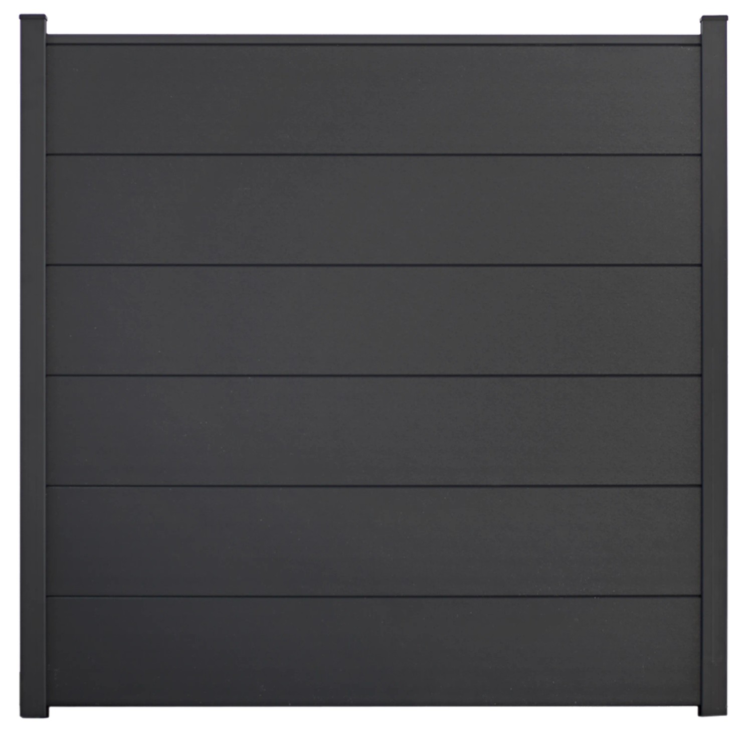 GroJa Steckzaun BasicLine PVC 180 cm x 180 cm Anthrazit