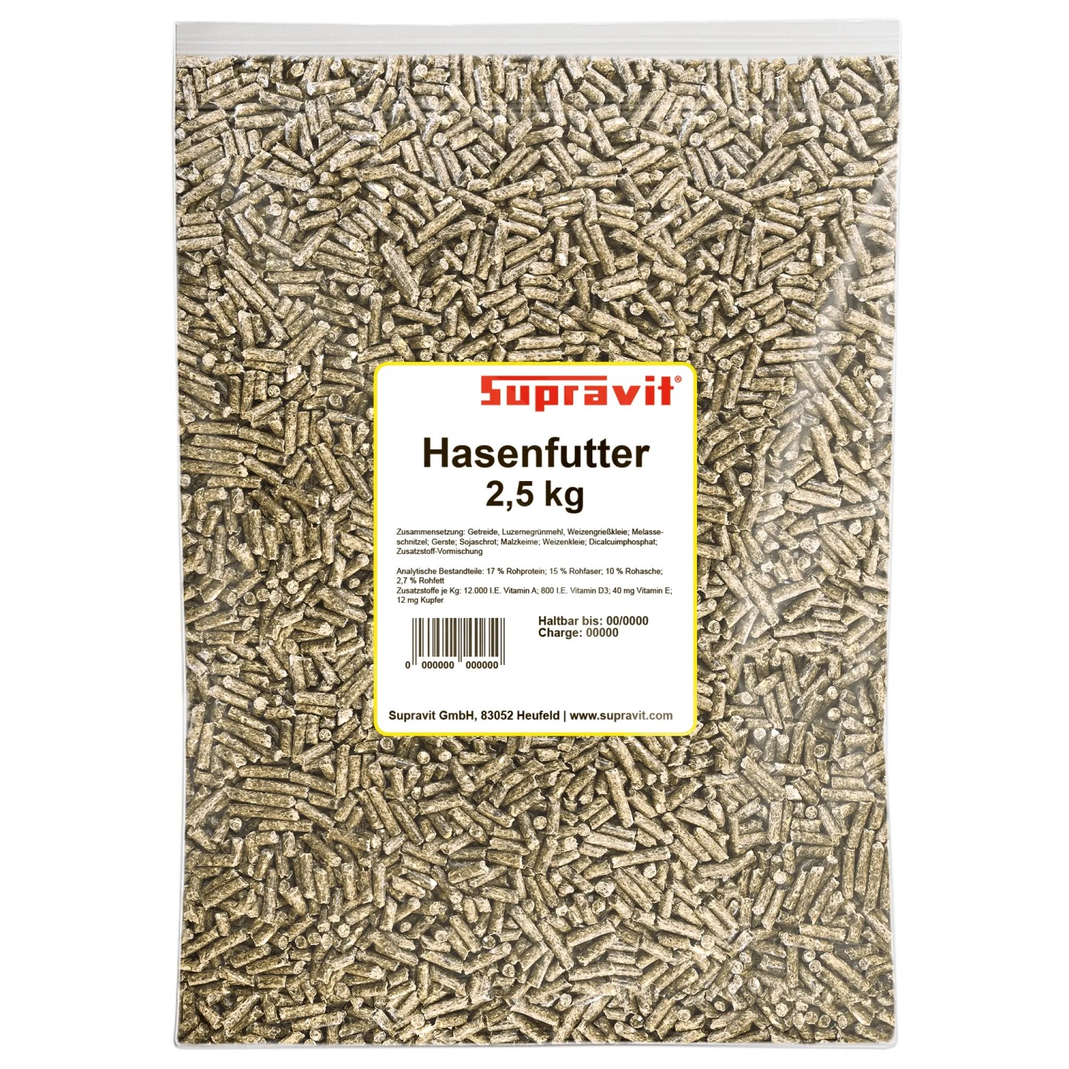 Supravit Hasenfutter und Kaninchenfuttermischung für Zucht und Aufzucht