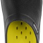 Blackfox Clog Evasion Onyx Gr. 42, Gartenschuh mit gelber Innensohle.