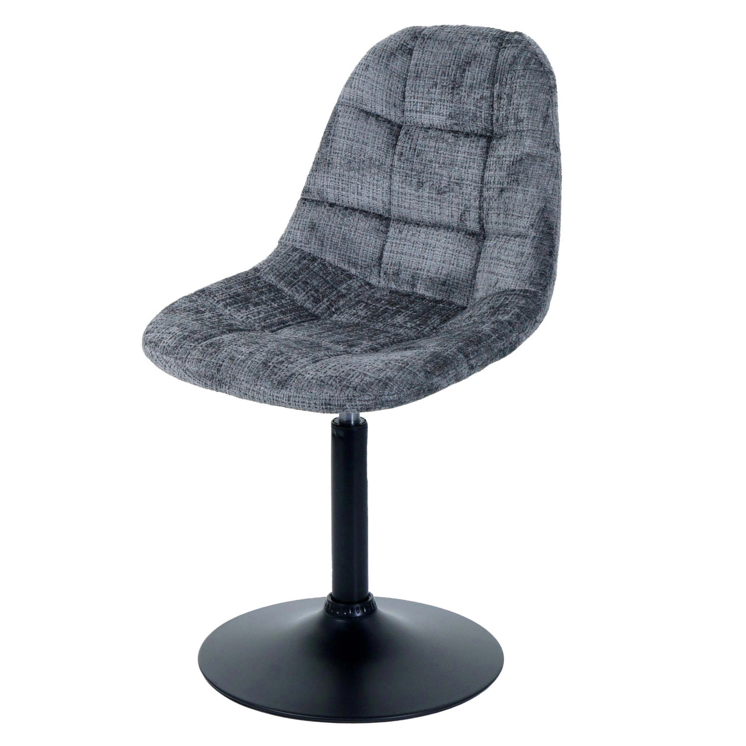 MCW Esszimmerstuhl A60 Stoff/Textil Chenille 465g/m² Dunkelgrau günstig online kaufen