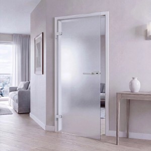 Doorlegro Glastürbeschlag Studio PZ Eckig Silber