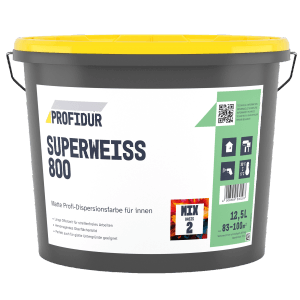 Profidur Superweiß 800 Mix Basis 2 Dispersionsfarbe 12,5 l