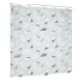 Relaxdays Duschrollo Kunststoff Aluminium Transparent Schwarz Weiß Wasserabweisend 160 cm x 240 cm 1,1 kg