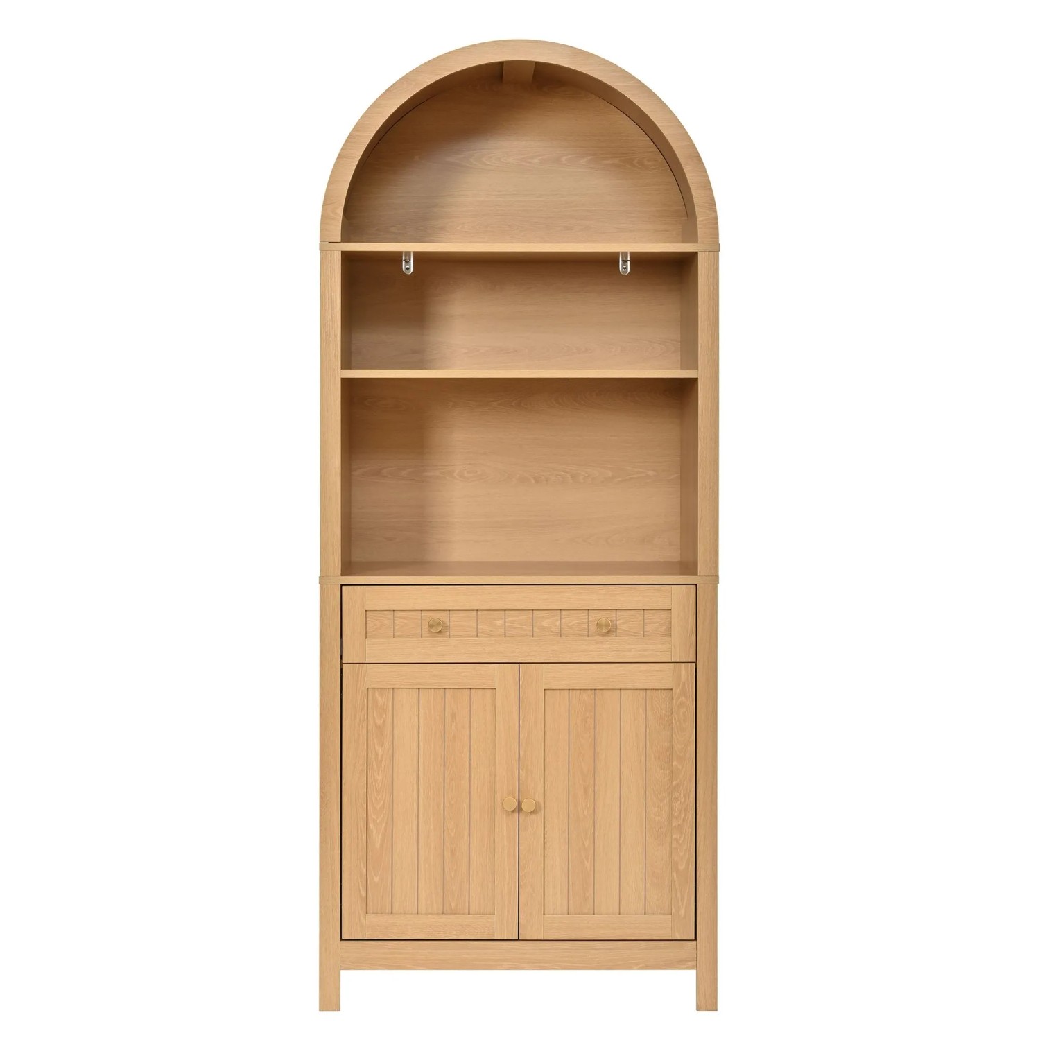 Merax Hochschrank Bogenfront Gewürzregale Küche Wohnzimmer