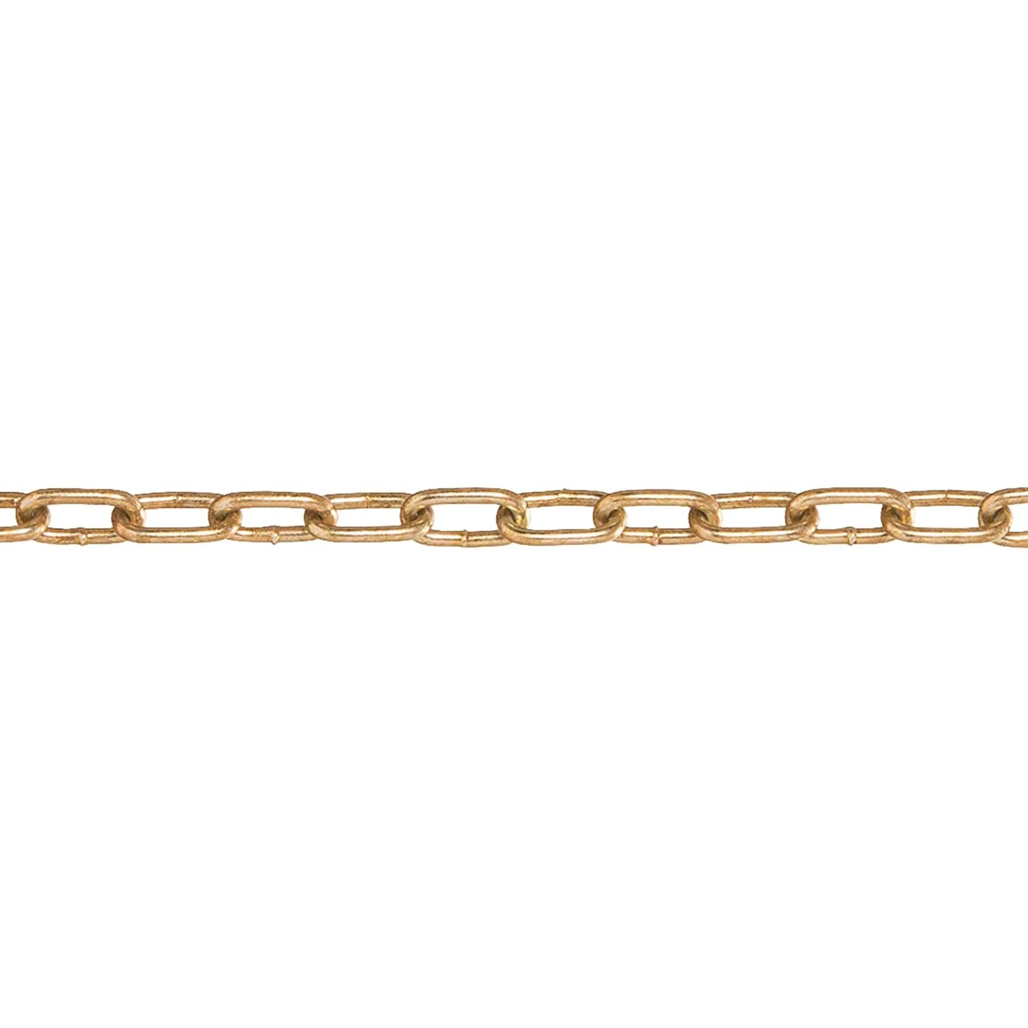 Conacord Schweißkette Form A Stahl Ø 2,5 mm x 14 mm Messing Meterware