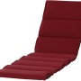 Rote Siena Garden Liegenauflage Stella, ca. 200x58x6 cm, für Gartenliegen.
