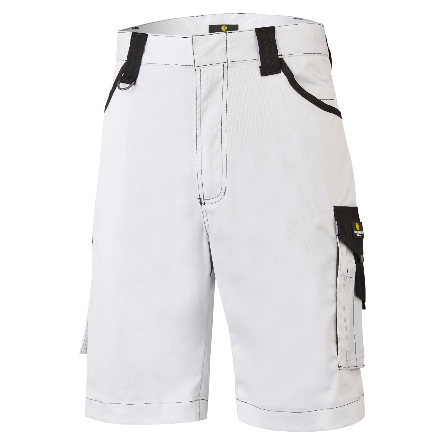 Hans Schäfer Workwear Arbeitshose Short Athos, weiß/schwarz, Gr. 50. Kurze, leichte Arbeitshose mit Taschen.