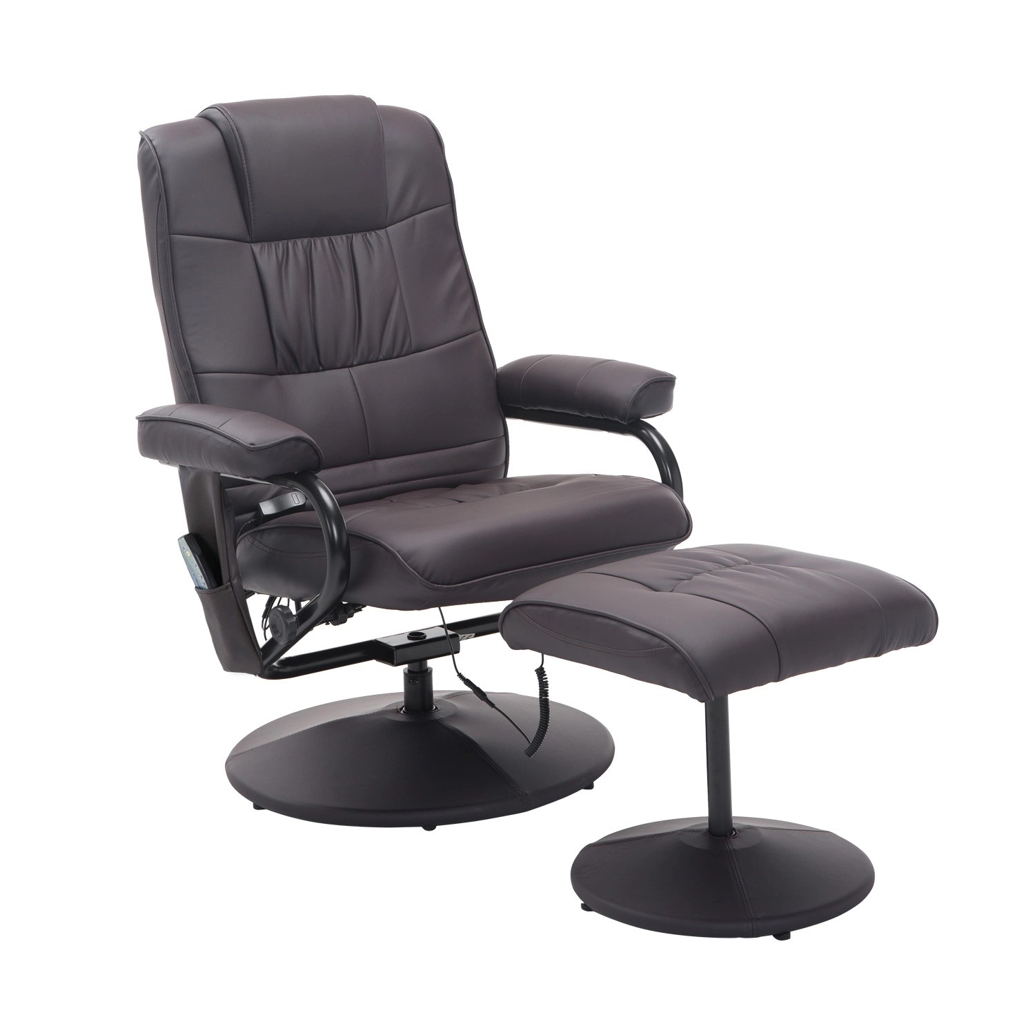 HOMCOM Massagesessel mit Hocker Elektrisch mit Liegefunktion Fernbedienung günstig online kaufen