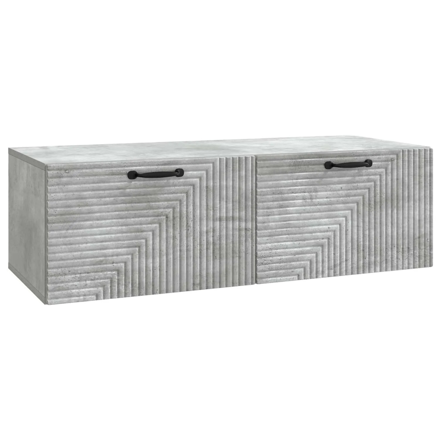 vidaXL Wandmontierter TV-Schrank Betongrau 98 x 41 x 30 cm 898698
