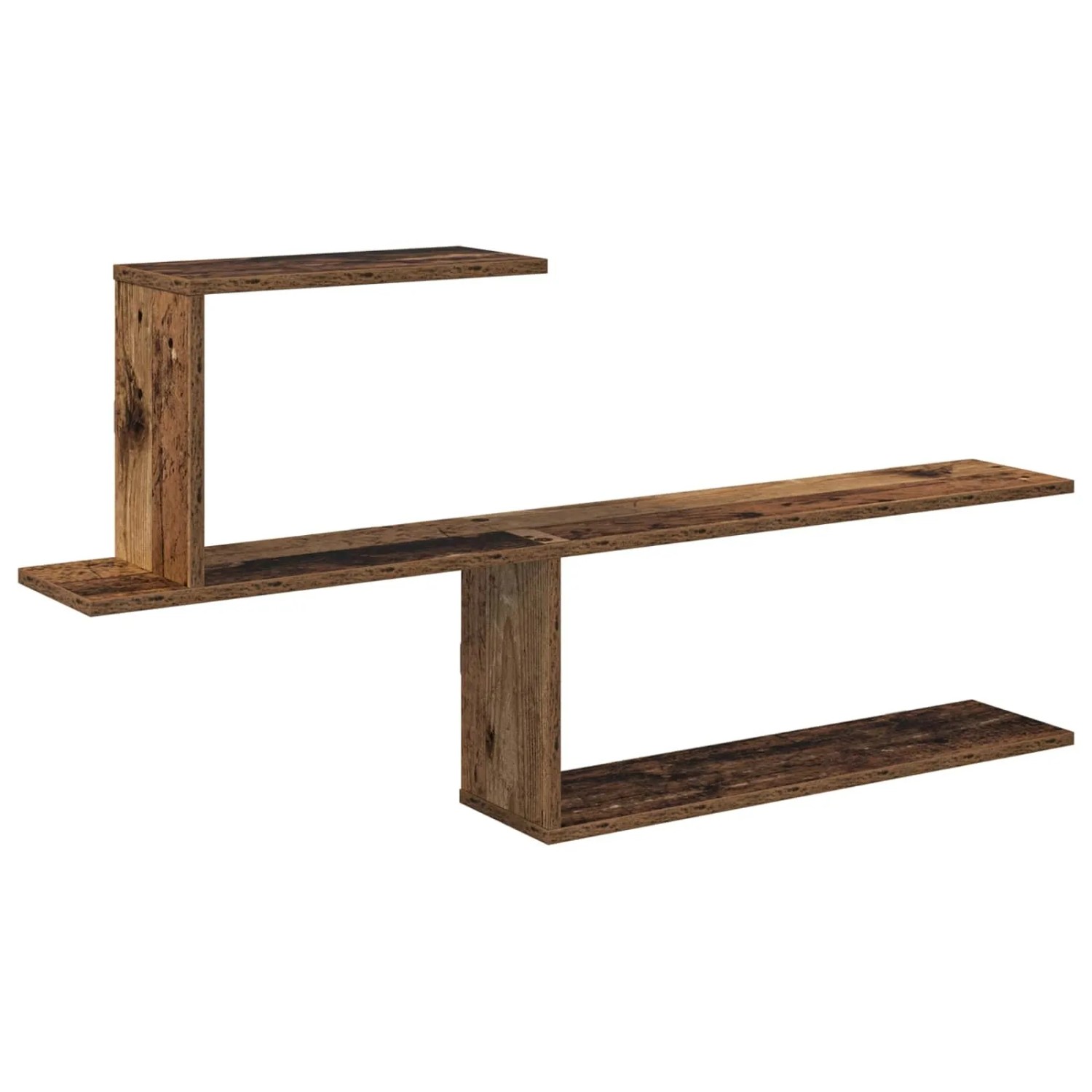 vidaXL Wandregal Altholz 122 x 18 x 60 cm Holzwerkstoff 8012186