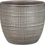 Scheurich Übertopf 866 Pimienta, Ø 16 cm, aus Keramik mit Textil-Muster für den Innenbereich.
