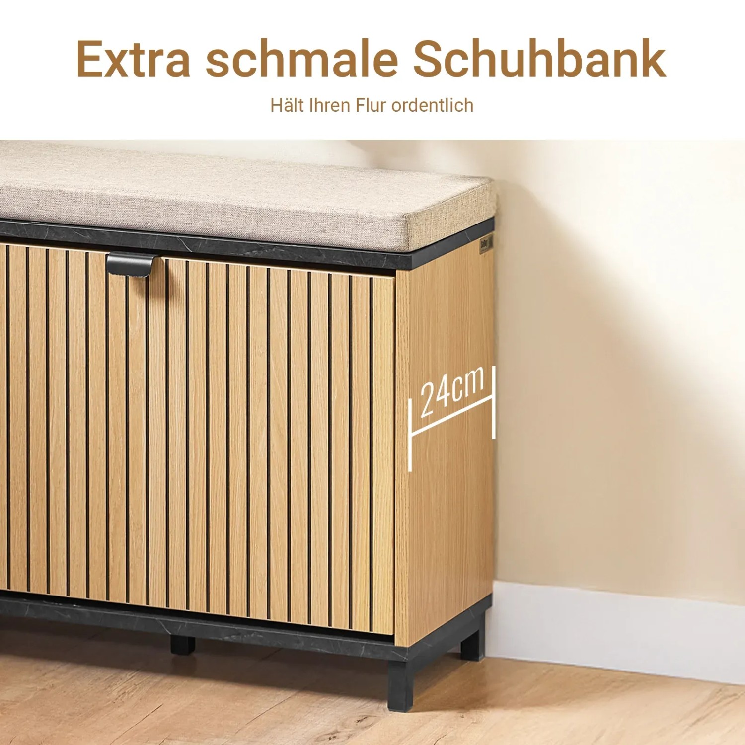 SoBuy Schuhbank mit Sitzfläche FSR201-N 60 x 50 x 24 cm kaufen bei OBI