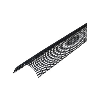 Inefa Laubschutzgitter, 2m x 83mm, schwarz, für Dachrinnen. Schützt vor Laub.