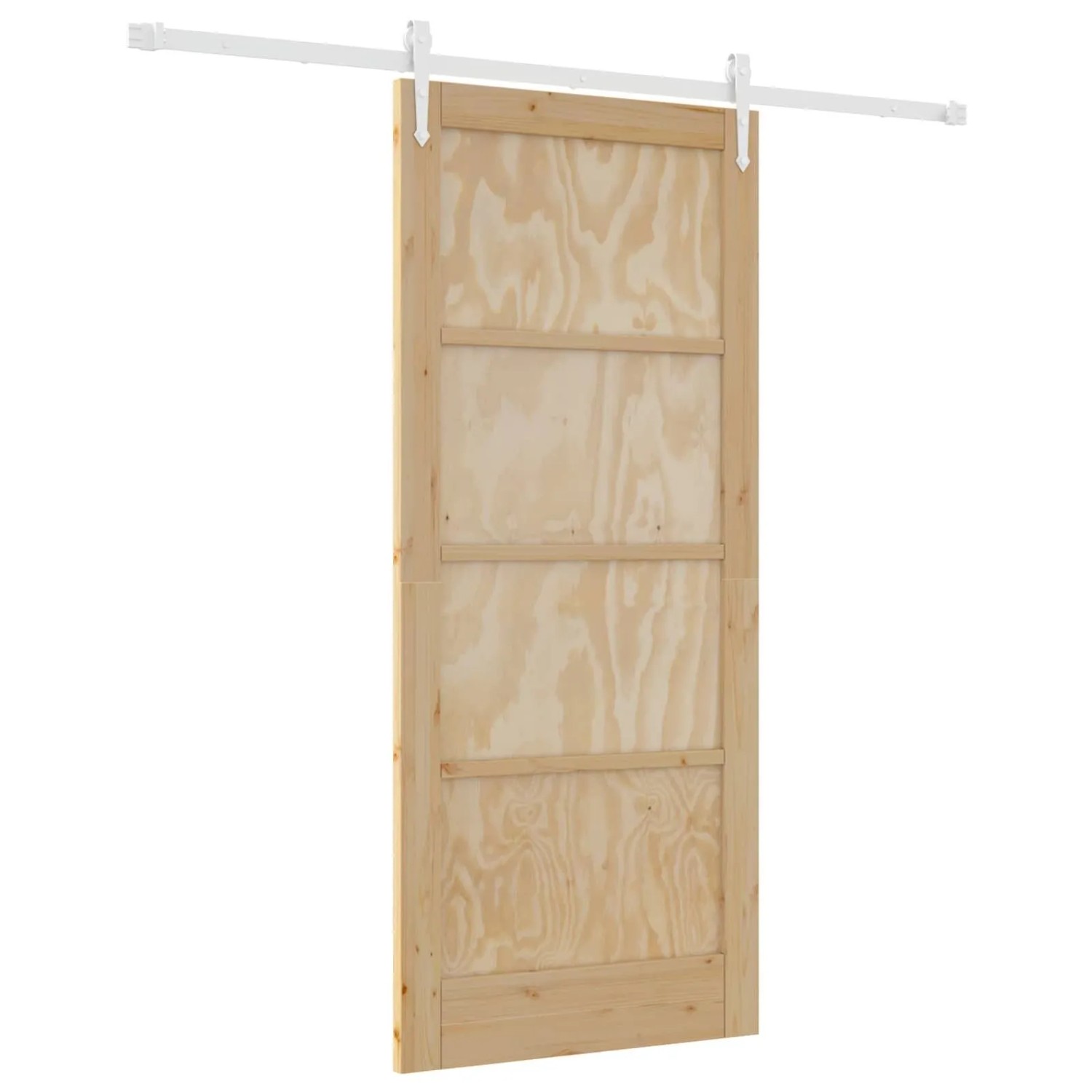 vidaXL Schiebetür ORKDAL Natur und Weiß 86 x 198,5 cm 3445591