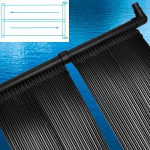 vidaXL Solarpanel für Poolheizung, 80x620 cm, zur Erwärmung des Poolwassers.