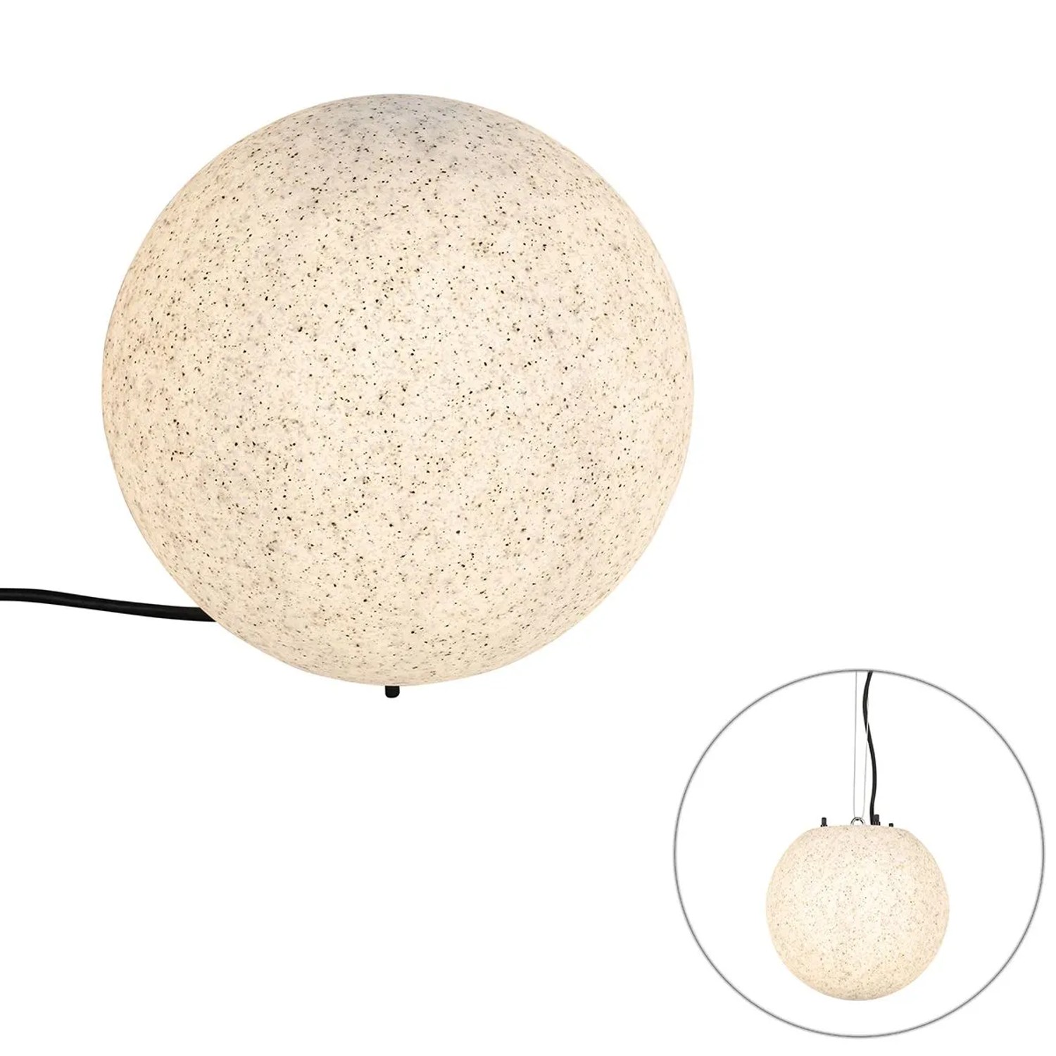 QAZQA Moderne Außenleuchte Grau 25 cm IP65 Nura
