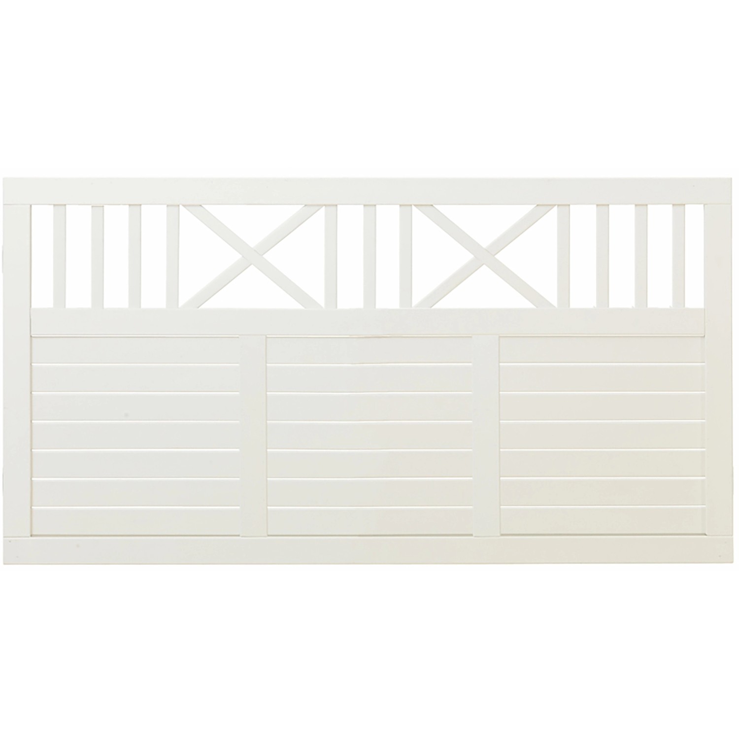 Vorgartenzaun Nostalgi Nadelholz Weiß 180 cm x 95 cm günstig online kaufen