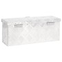 DELUKE Aluminiumbox Mit Deckel Abschließbar Alubox Deichselbox Alu Anhängerbox Werkzeugkiste Transportbox Metallkiste 50x15x20,5cm Silber_4
