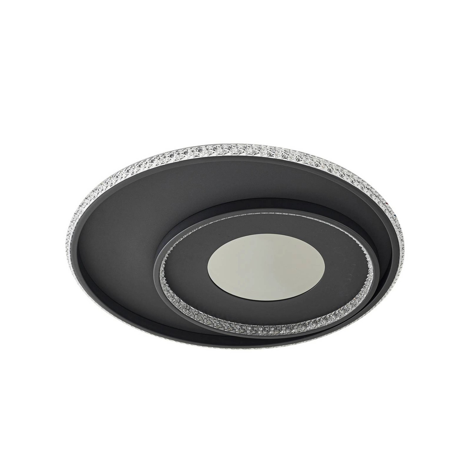 Lindby LED Deckenleuchte Inessa 10041720 Modern in Schwarz aus Metall 1-fla günstig online kaufen